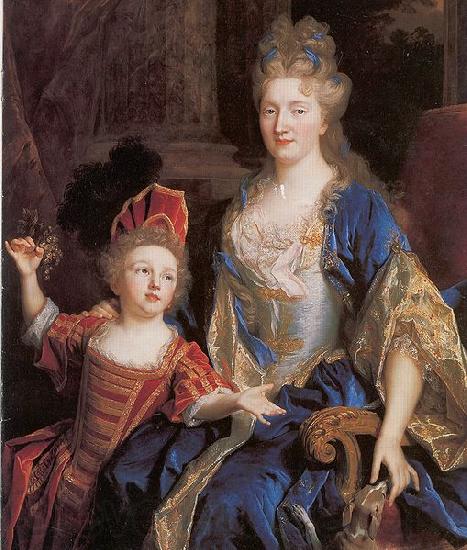 Nicolas de Largilliere Portrait of Catherine Coustard with her daughter Leonor